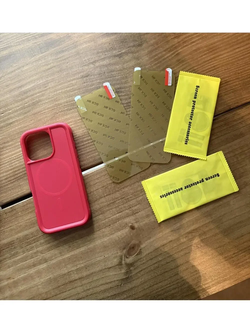 Red Protective Silicone Case for iPhone 16 Pro
